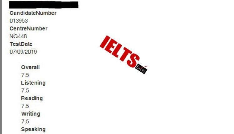 sample ielts past results