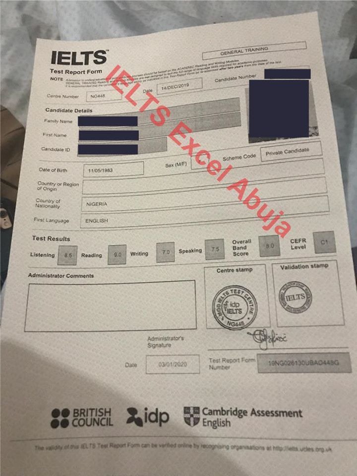 IELTS in Nigeria: Our Past Results that will inspire you 10 5