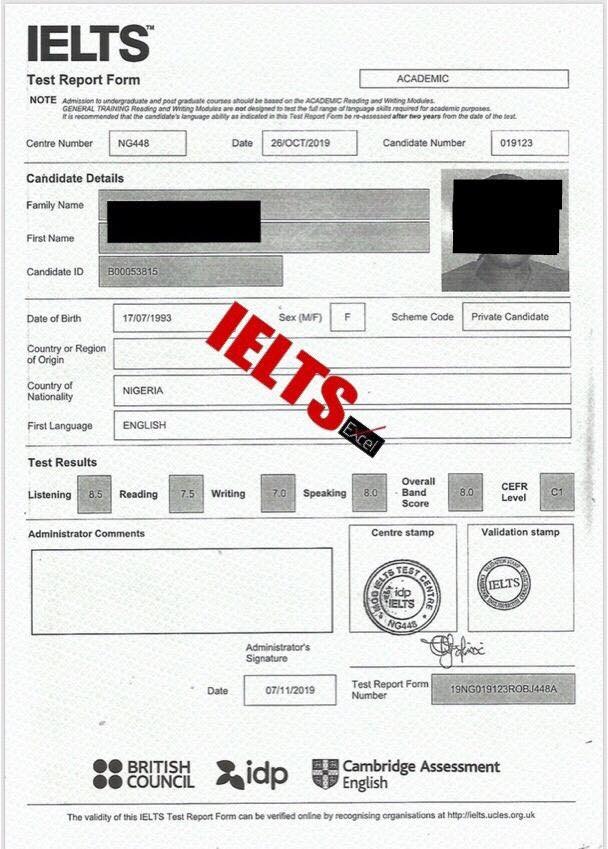 IELTS in Nigeria: Our Past Results that will inspire you 26 20