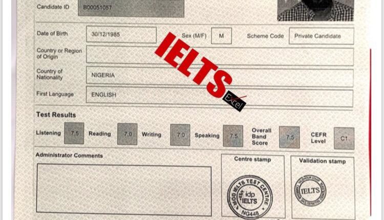 sample of the ielts past results of bivent students