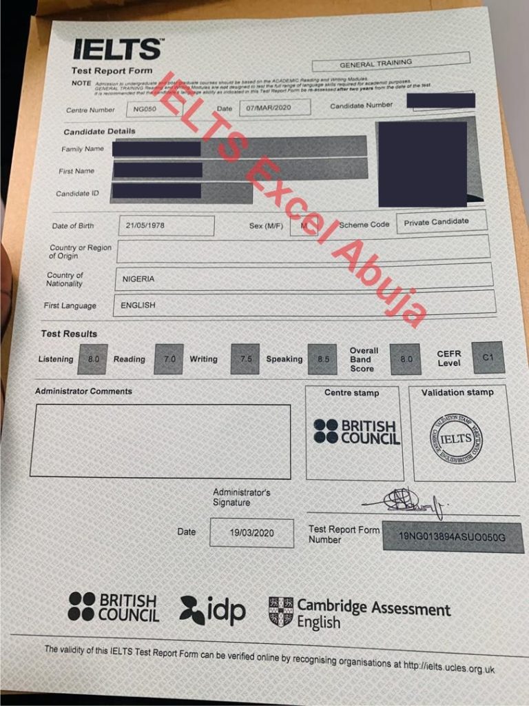 IELTS in Nigeria: Our Past Results that will inspire you 31 24