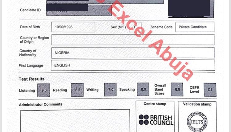 ielts past results of bivent students