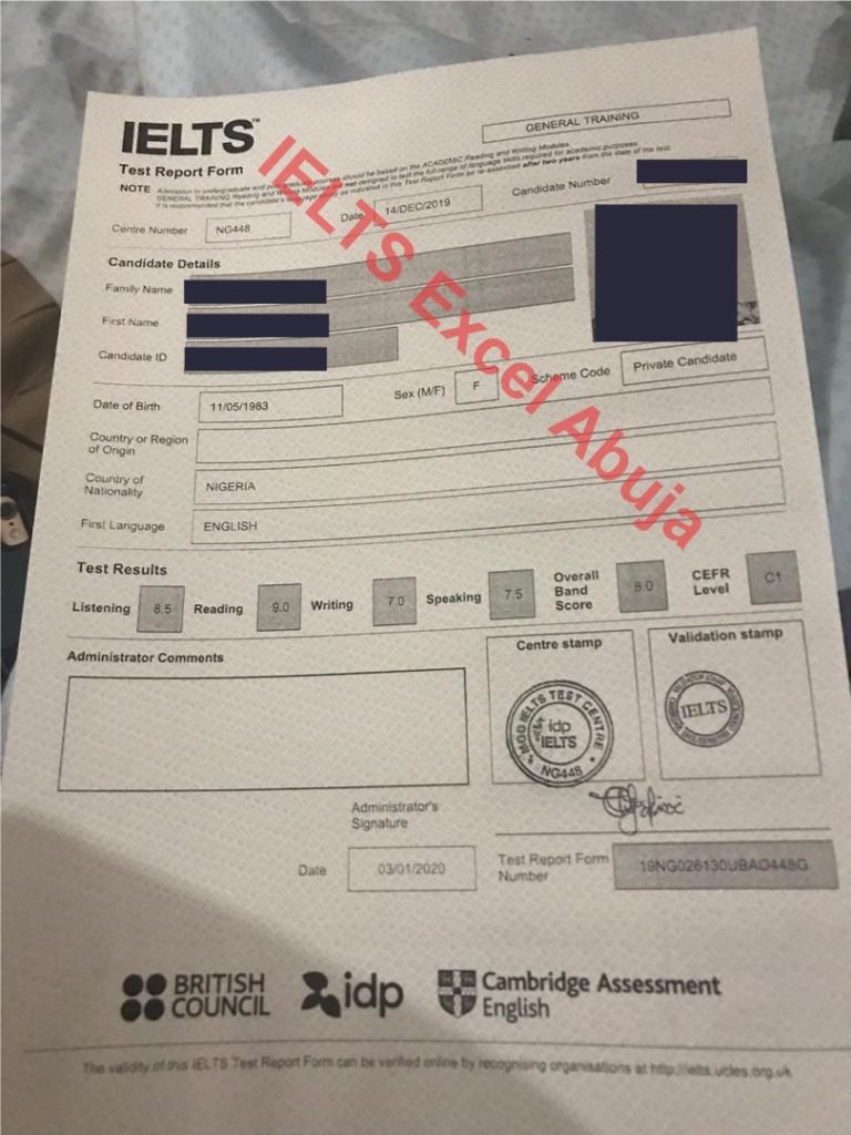 IELTS in Nigeria: Our Past Results that will inspire you 34 27